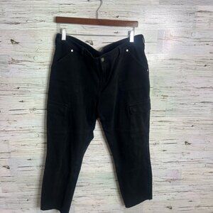 Silver Jeans skinny Cargo Pants Black Size 34